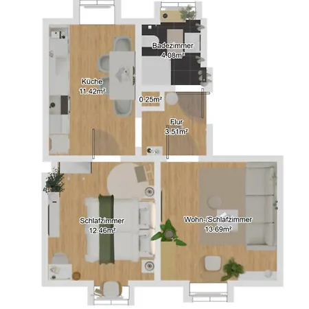 Deluxe! 15min Messe & Uniklinik, Arbeitsplatz, Boxspring شقة إسن